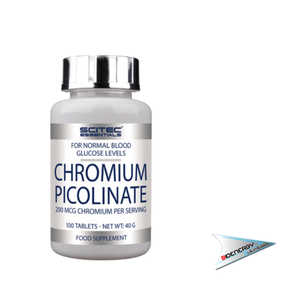 SciTec - CHROMIUM PICOLINATE (Conf. 100 tabs) - 